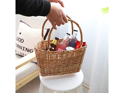 कैंपिंग सहायक उपकरण रतन पिकनिक टोकरी टेबल गोल कूलर मिनी बच्चों के लिए