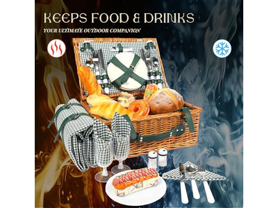 मिनी पिकनिक टोकरी सेट बच्चों की टोकरी विकर गोल दीवार के लिए 5