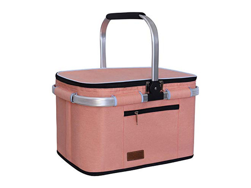 पिकनिक टोकरी चमड़े की पट्टियाँ नाश्ता हैम्पर प्राचीन टोकरियाँ बिक्री के लिए