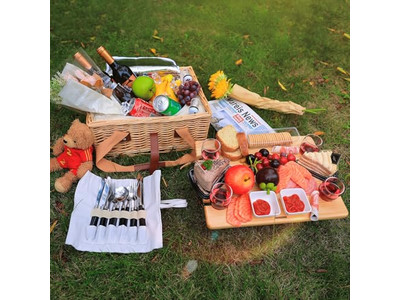 विंटेज लकड़ी की पिकनिक टोकरी हृदय के आकार की हस्तनिर्मित बड़ी टोकरी नरम क्षमता