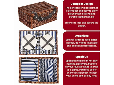 सूती पिकनिक टोकरी बच्चों के लिए प्लास्टिक पोर्टेबल इंसुलेटेड लकड़ी का ढक्कन मशरूम