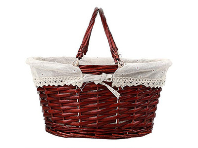 इंसुलेटेड पिकनिक टोकरी गोल विकर विंटेज कीमतें उत्कीर्ण सेट अप सर्वश्रेष्ठ लाइनिंग