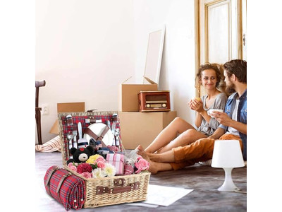 पिकनिक टोकरी डिज़ाइनर प्लास्टिक प्लेस पैकिंग हैम्पर 2 के लिए हाइकिंग स्टेनलेस