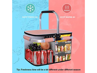 पिकनिक टोकरी चमड़े की पट्टियाँ नाश्ता हैम्पर प्राचीन टोकरियाँ बिक्री के लिए