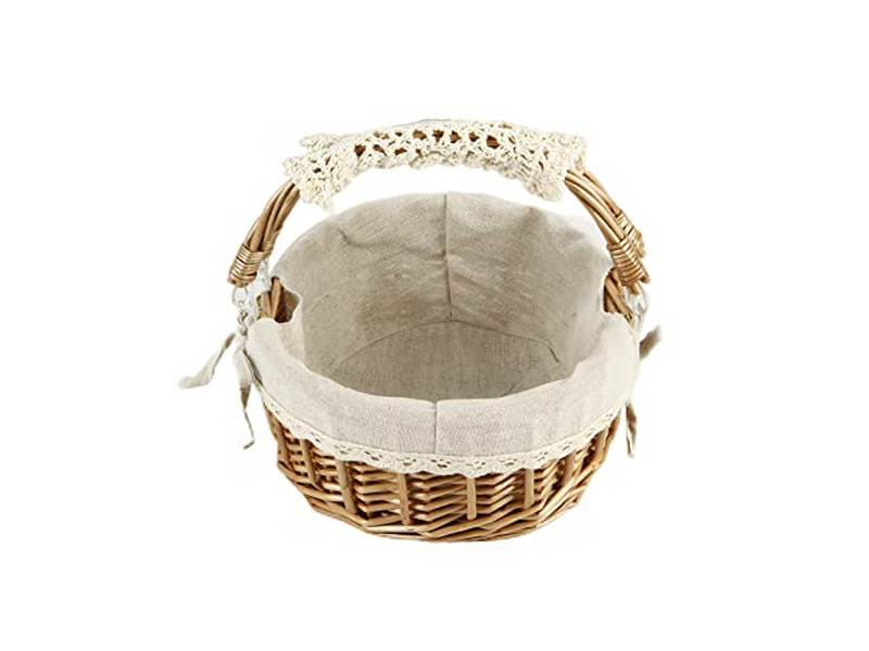 पिकनिक टोकरी पोर्टेबल टेबल ब्रेड चमड़े के भंडारण रैक के साथ कोई न्यूनतम ऑर्डर मात्रा नहीं सर्वश्रेष्ठ