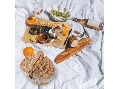 खिलौना पिकनिक टोकरी भोजन के साथ व्यक्तिगत विकर सस्ता छोटा पिक अप